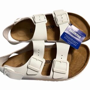Birkenstock Sandals White New 41 Women’s 10 Mens 8 🌺